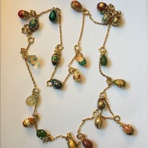 Retired Joan Rivers Faberge Egg Necklace